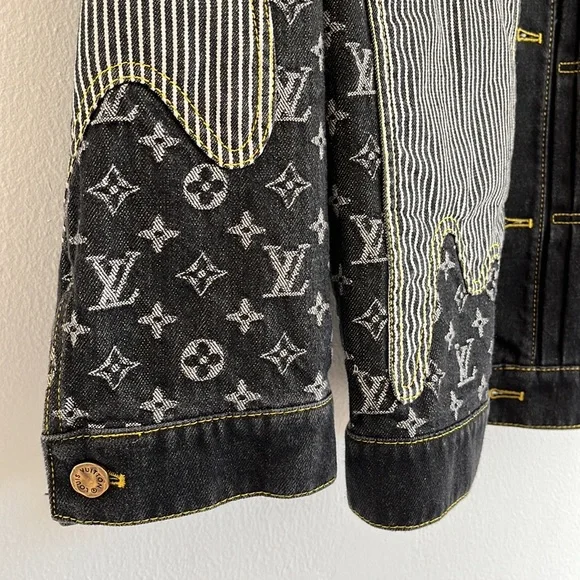Louis Vuitton x Nigo Monogram Denim Workwear Jacket - Picture 3 of 7